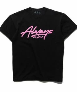 Always On Tour AOT 'AOT Script' Logo Tee - Black Latest
