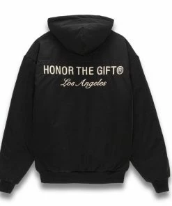 Honor The Gift Cobalt Puff Hoodie - Black