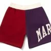 Market Colorblock Sweatshorts - Burgundy/Navy