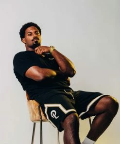 Sneaker Politics Latest Politics X Mitchell & Ness Team Shorts - Black/Gold