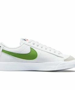 Latest Nike Blazer Low '77 (GS) - White/Medium Blue/Chlorophyll