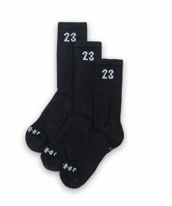 Jordan Brand Jordan Essentials Crew Socks (3-Pack) - Black/White