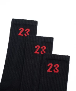 Jordan Brand Jordan Essentials Crew Socks (3-Pack) - Black/Red