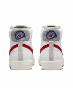 Nike Blazer Mid '77 Vintage - White/Gym Red/Light Smoke Grey