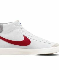 Nike Blazer Mid '77 Vintage - White/Gym Red/Light Smoke Grey