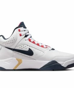 Nike Air Flight Lite Mid - White/Midnight Navy/University Red Latest