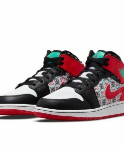 Jordan Brand Air Jordan 1 Mid SE (GS) - White/University Red