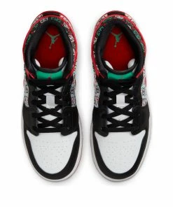 Jordan Brand Air Jordan 1 Mid SE (GS) - White/University Red