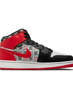 Jordan Brand Air Jordan 1 Mid SE (GS) - White/University Red
