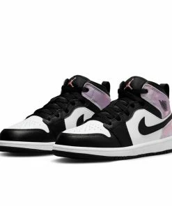 Jordan Brand Latest Jordan 1 Mid (PS) - Black/Bleached Coral