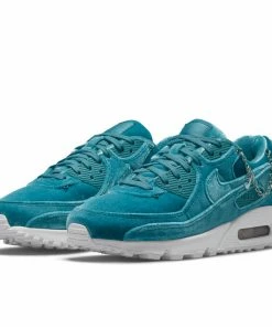 WMNS Nike Air Max 90 Premium - Ash Green/Metallic Silver