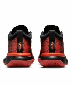 Jordan Brand Jordan X Naruto Zion 1 SP - Black/Alpha Orange/Chile Red Latest