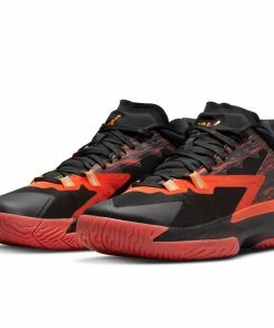 Jordan Brand Jordan X Naruto Zion 1 SP - Black/Alpha Orange/Chile Red Latest