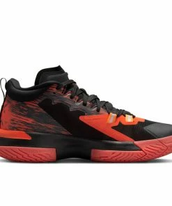 Jordan Brand Jordan X Naruto Zion 1 SP - Black/Alpha Orange/Chile Red Latest