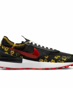 Nike Waffle One - Black/Habanero Red