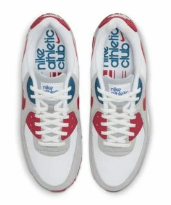 Nike Air Max 90 - Light Smoke Grey/Gym Red