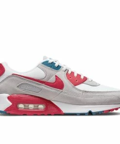 Nike Air Max 90 - Light Smoke Grey/Gym Red