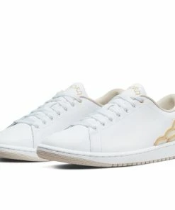 Jordan Brand Air Jordan 1 Centre Court - White/Light Orewood Brown/Metallic Gold