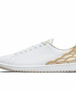 Jordan Brand Air Jordan 1 Centre Court - White/Light Orewood Brown/Metallic Gold