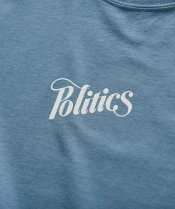 Sneaker Politics Latest Politics Every Days Tee - Teal Blue