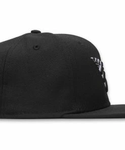 Paper Planes Original Crown Snapback Hat - Black/Black