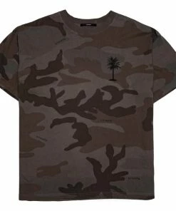 Stampd Camo Palm Relaxed Tee - Dark Camo