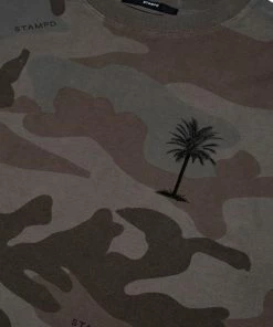 Stampd Camo Palm Relaxed Tee - Dark Camo