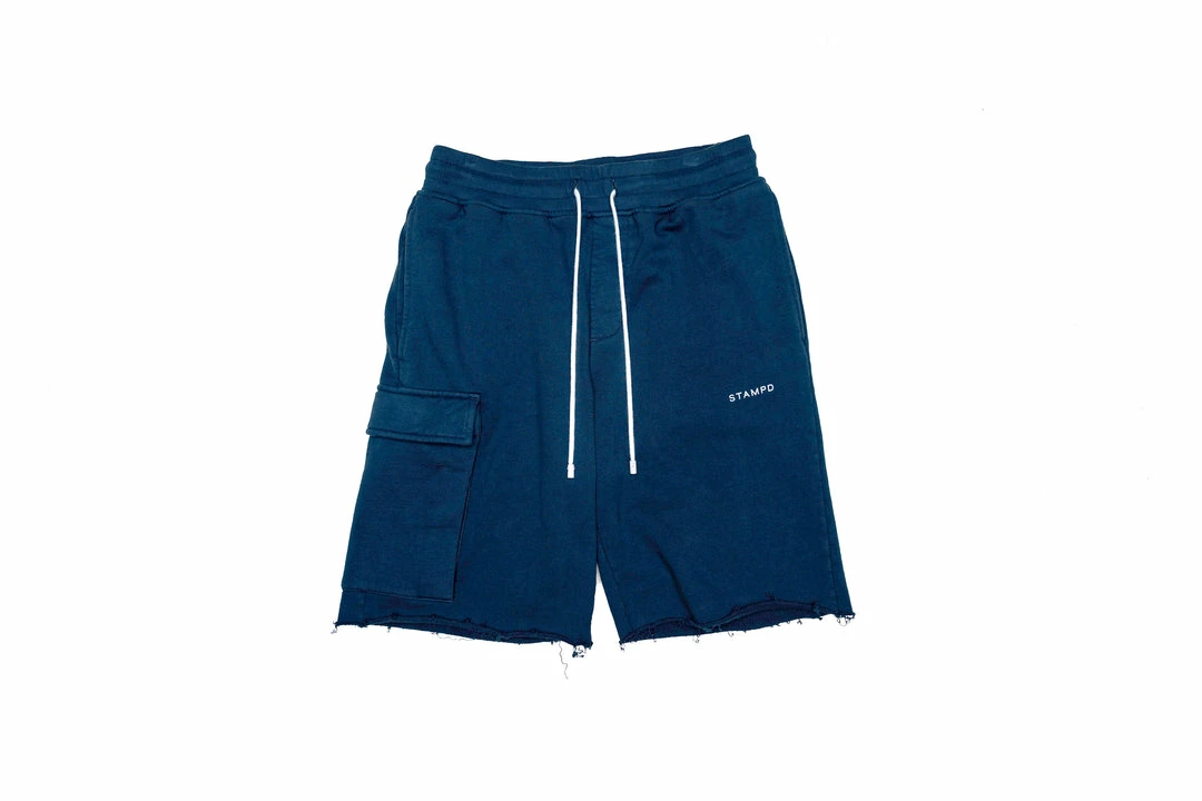 Stampd Classic Logo Sweatshorts - Navy 1 Stampd Classic Logo Sweatshorts - Navy