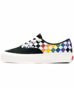 Vans Vault Authentic VLT LX 'Pride' - Woven Leather Rainbow/Marshmallow