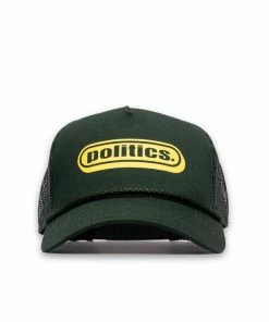 Sneaker Politics Latest Politics Bubble Trucker Hat - Green/Yellow