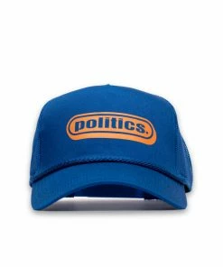 Sneaker Politics Latest Politics Bubble Trucker Hat - Blue/Orange