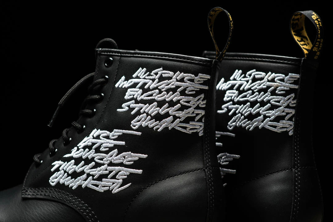 Dr. Martens X Futura Laboratories 1460 EMB - Black 6 Dr. Martens X Futura Laboratories 1460 EMB - Black