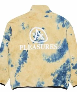 Pleasures Caffeine Polar Fleece Quarter Zip - Tan