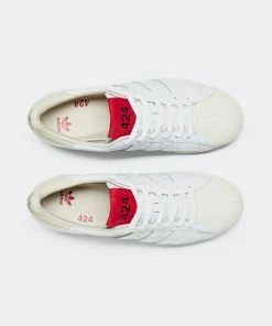 Adidas X 424 Shelltoe - Core White/Scarlet