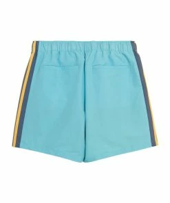 Adidas Human Made Wind Shorts - Light Aqua/St Fade Gold