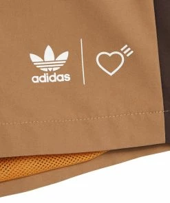 Adidas Human Made Wind Shorts - Cardboard/Tangerine