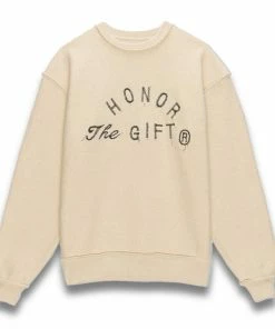 Honor The Gift Weathered Crewneck - Cream