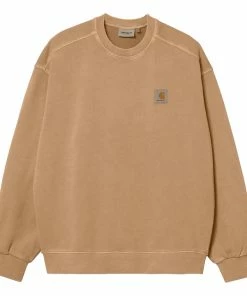 Carhartt WIP Nelson Sweatshirt - Dusty Hamilton Brown