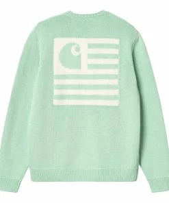 Carhartt WIP State Sweater - Pale Spearmint