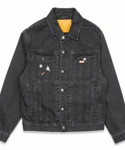Ice Cream Trucker Denim Jacket - Black