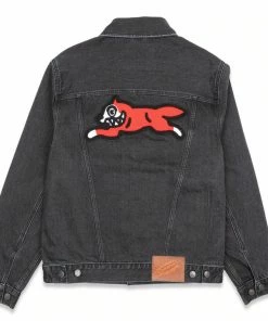 Ice Cream Trucker Denim Jacket - Black