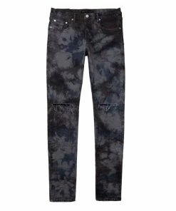 Purple Brand Slim Fit Jeans - Indigo Grey Marble