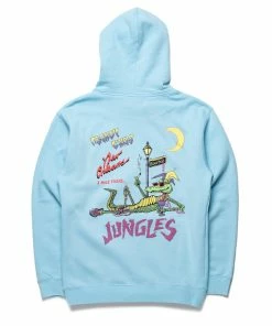 Sneaker Politics Politics X Jungles Party Alligator Hoodie - Blue