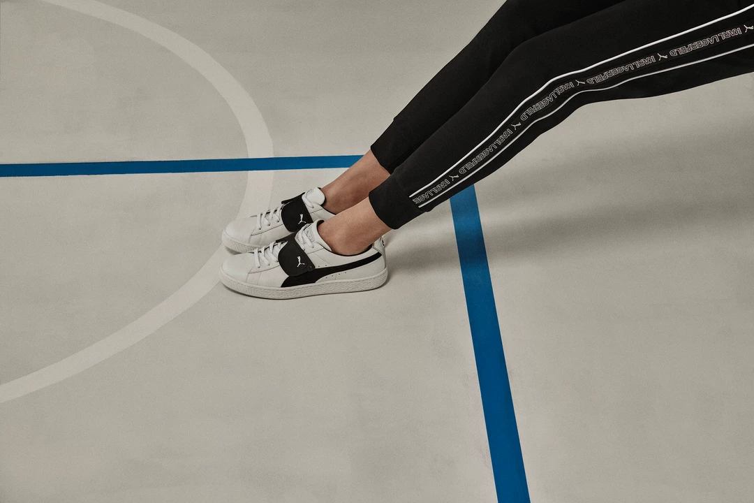 Puma Suede Classic X Karl Lagerfeld - Puma White / Puma Black 4 Puma Suede Classic X Karl Lagerfeld - Puma White / Puma Black