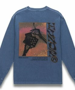 Honor The Gift Lucky Hand L/S Tee - Long Beach Navy