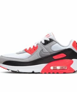 Nike Air Max 90 (GS) - White/Black/Cool Grey/Radiant Red Latest