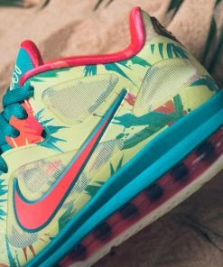 Latest Nike LeBron 9 Low - White Lime/Bright Mango/New Green