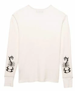 Purple Brand Reflective Stitch Crew - Off White Scorpion