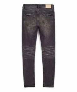 Purple Brand Low Rise Skinny Jean - Black Animal Repair