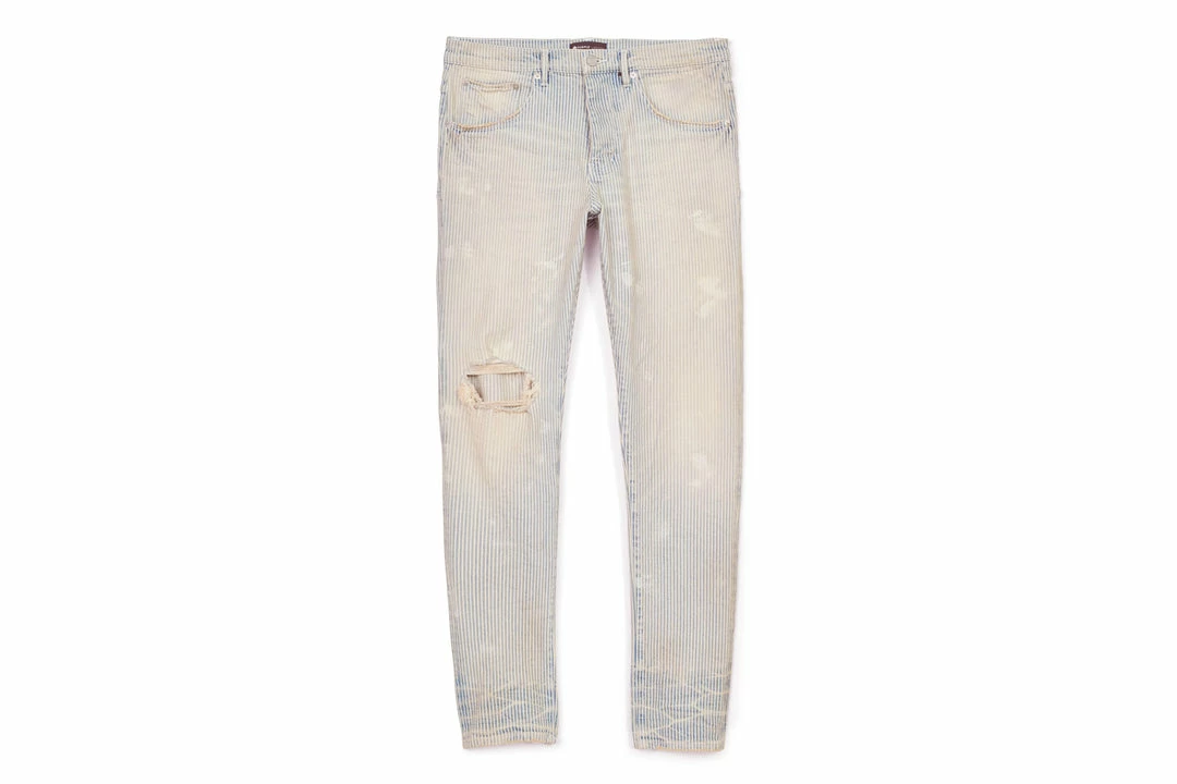 Purple Brand Low Rise Skinny Jean - Hickory Stripe Vintage Blowout 1 Purple Brand Low Rise Skinny Jean - Hickory Stripe Vintage Blowout